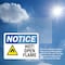 Signmission Hot Surface Sign, 3.5 in H x 5 in W, Vinyl Decal, Hot! Open Flame Sign With Symbol OS-2PACK-NS-D-35-L-13535 - alternate 4